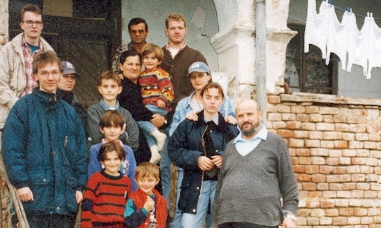 April 1997: Siegfried Siegert, Uli Iberer, Brigitte Wagner, Peter Wagner, Cornelia Winkler (mit Stationen und Begegnungen in Zagreb, Slavonsik Brod, Odzak)