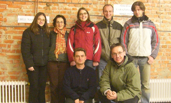 Dezember 2004: Barbara Hirsch, Zaklina Garic, Zvonko Brezovski, Melanie Knarr, Rainer Kohl, Uli Iberer, Markus Stang (mit Stationen und Begegnungen in Zagreb, Slavonsik Brod, Banja Luka)